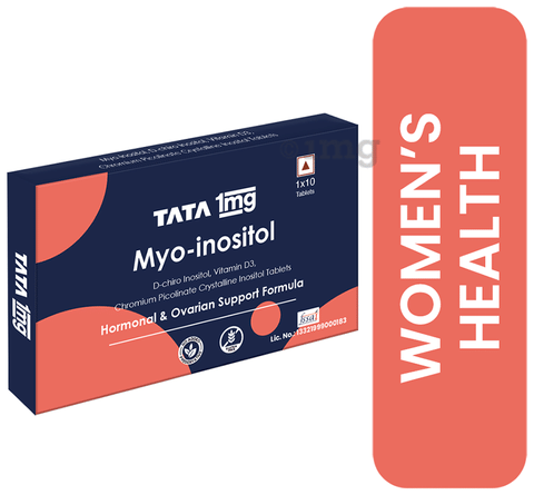 Tata 1mg Myo-Inositol Tablet with D-Chiro & Vitamin D3 for Women's Health
