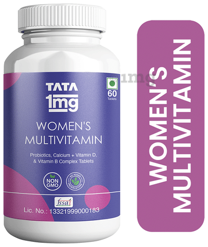 Tata 1mg Women's Multivitamin, Zinc, Vitamin C, Calcium, Vitamin D, and Iron  Immunity Booster Tablet