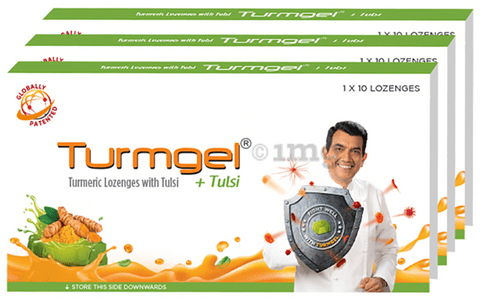 Turmgel Turmeric Lozenges (10 Each) with Tulsi