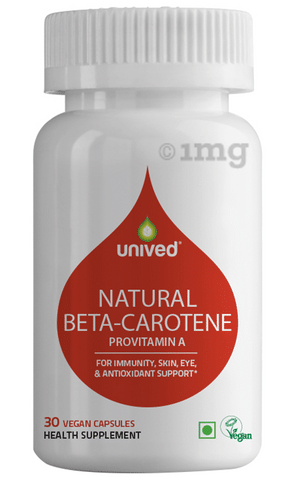 Unived Natural-Beta Carotene Provitamin A Vegan Capsule