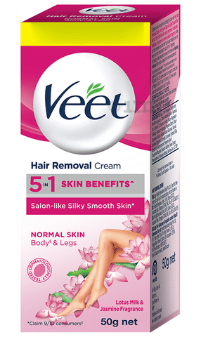 Buy Veet 5 in 1 Skin Benefits Hair Removal Cream for Women Normal Skin Online, View Uses, Review, Price, Composition | SecondMedic Buy Veet 5 in 1 Skin Benefits Hair Removal Cream for Women Normal Skin Online, View Uses, Review, Price, Composition | SecondMedic