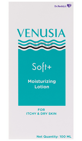 Venusia Soft + Moisturizing Lotion for Sensitive Skin, Relieves Excessive Dryness & Itching