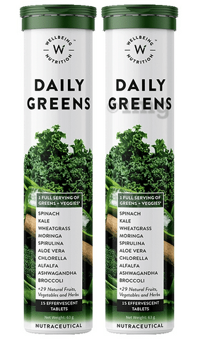 Wellbeing Nutrition Daily Greens Effervescent Tablet (15 Each)