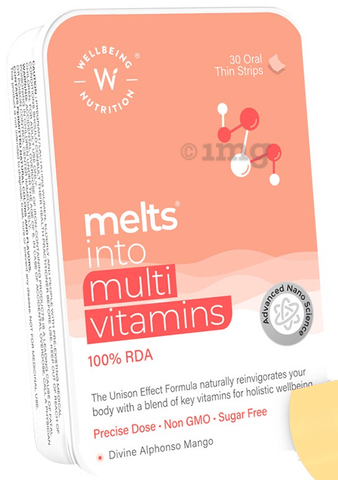 Wellbeing Nutrition Melts Into Multi Vitamins Oral Thin Strip Sugar Free