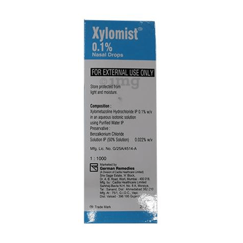 Xylomist 0.1% Nasal Drops