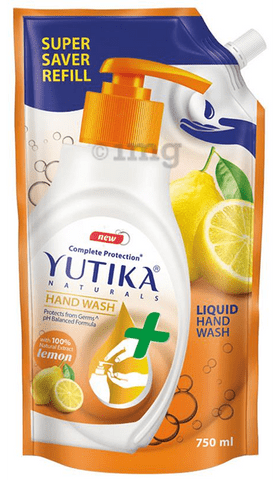 Yutika Naturals Complete Protection Hand Wash Lemon Refill
