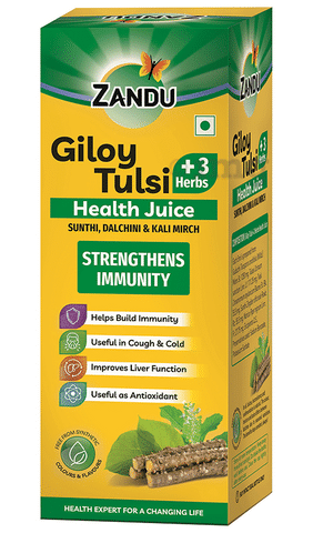 Zandu Giloy Tulsi +3 Herbs Health Juice